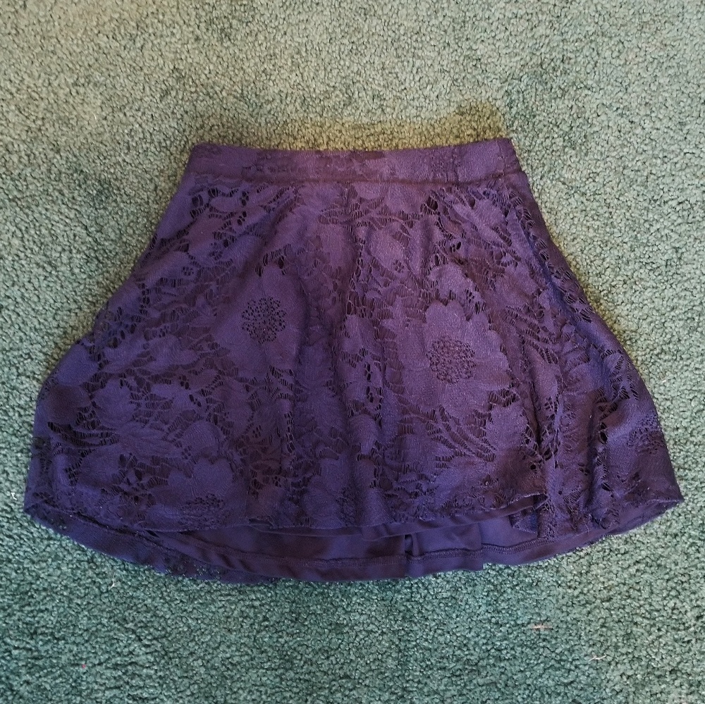 Aeropostale Navy Blue Lace Skirt
